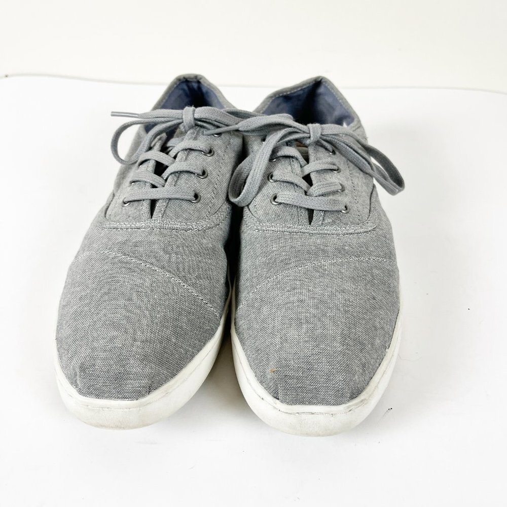 2/$20 Toms Gray Sneakers 10 - Picture 6 of 7